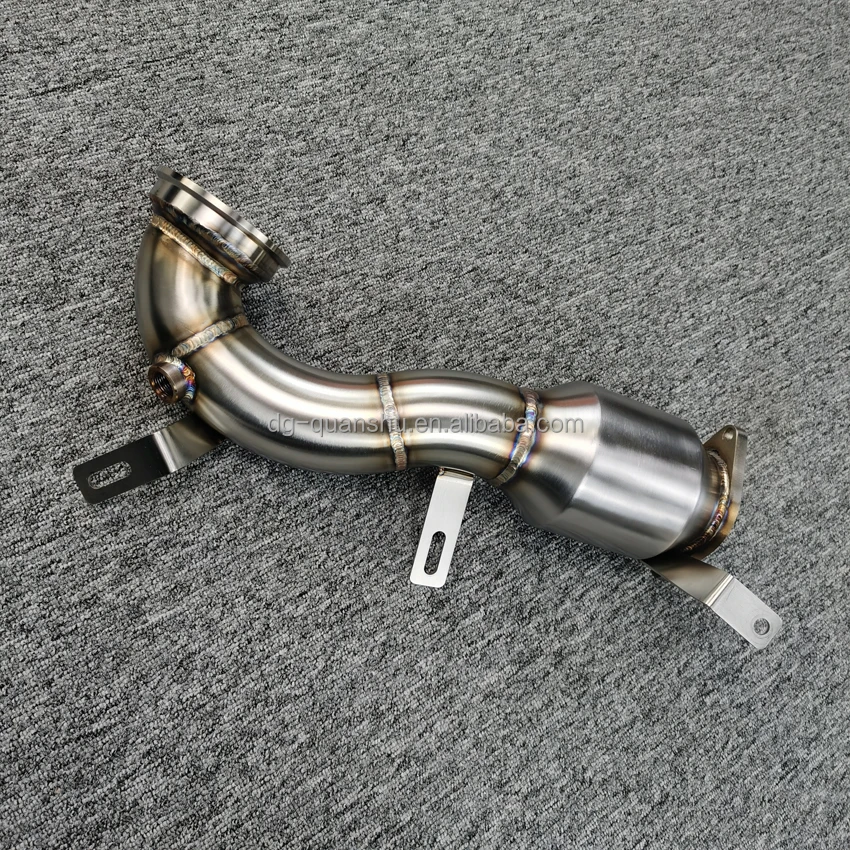 アバルト595 ギャレットタービン用ダウンパイプ アバルト 595 ギャレット用 ステンレス ダウンパイプ 中古