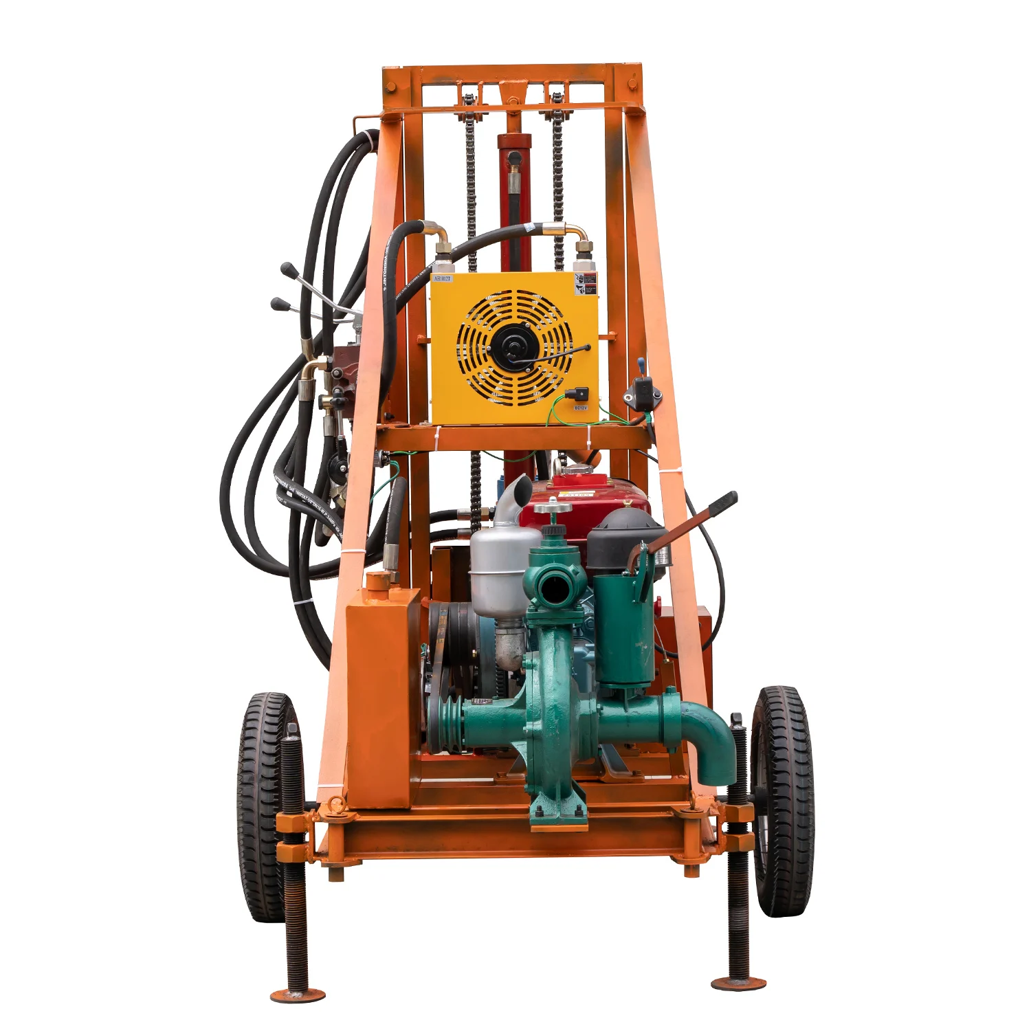 High Quality Diesel Engine Well Drilling Rig Tractor Mounted Water