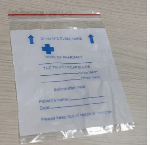 Medical Drugs and Multi Purpose Packaging Nylon Envelope De Medicamentos  Pill Medication Dispenser Mini Plastic Eco Power Bag