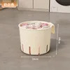 Small laundry basket, creamy white