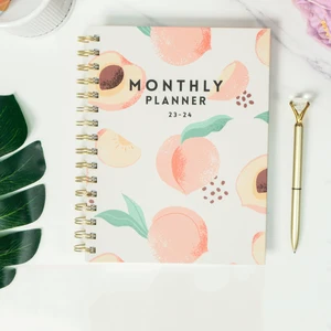 Wholesale Factory Price Custom Logo A5 A6 Spiral Diary Weekly Monthly Goal Journal Notebook Agenda Manifestation Planner