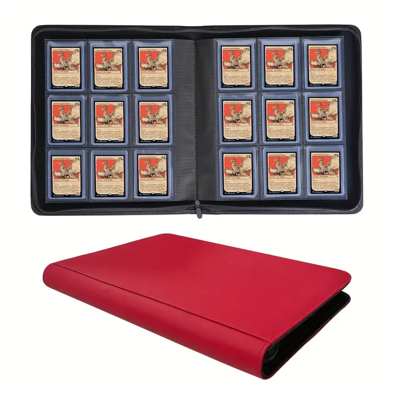 MIO Custom Logo Top Loader Binder 4/9/12 Pocket Card Holder PP and PU  Material for Trading Cards| Alibaba.com