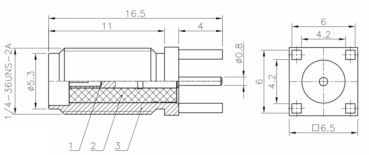 product custom design sma ke pcb mount rf connector sma female connector-4