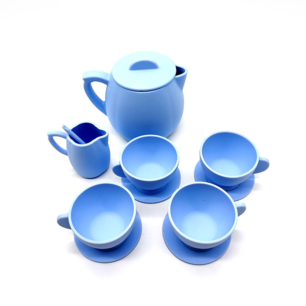 Детский чайный набор для ролевых игр с поддержкой моторики языка и