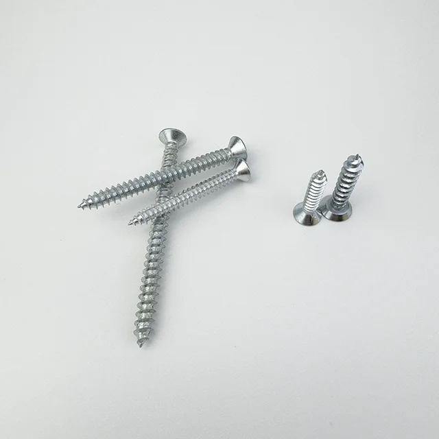 ANSI Standard Various Sizes Steel Stainless Zinc Plated Wood Screws C.S.K Flat Pan Hex Head Screws For Engineering Construction details