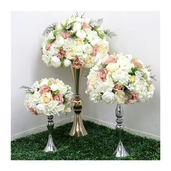Queyiyi Customized Wedding Table Centerpieces Artificial Flower Ball Wedding Decoration