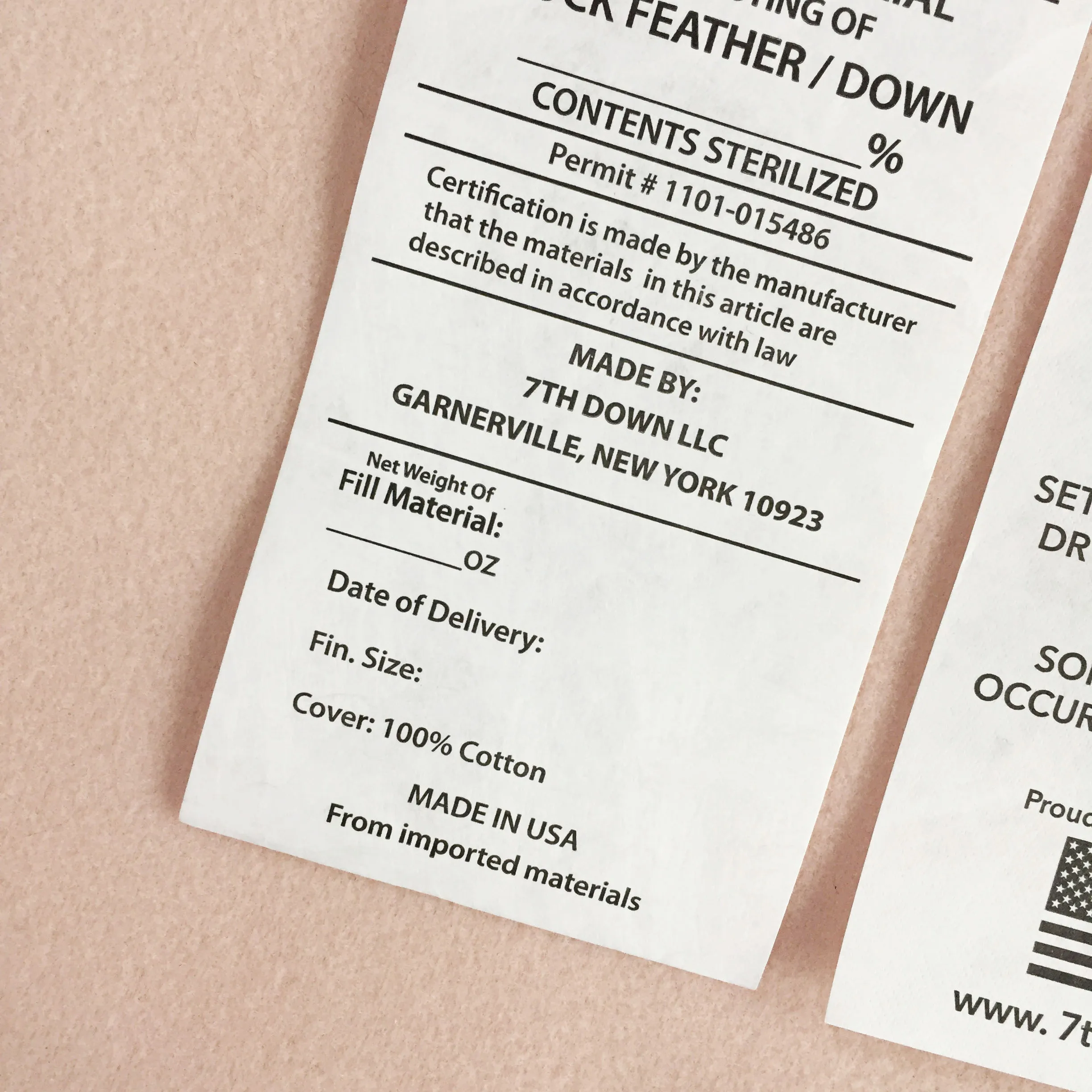 Customised Printing Design Garment Label Tag Washing Care Tyvek Clothing Label