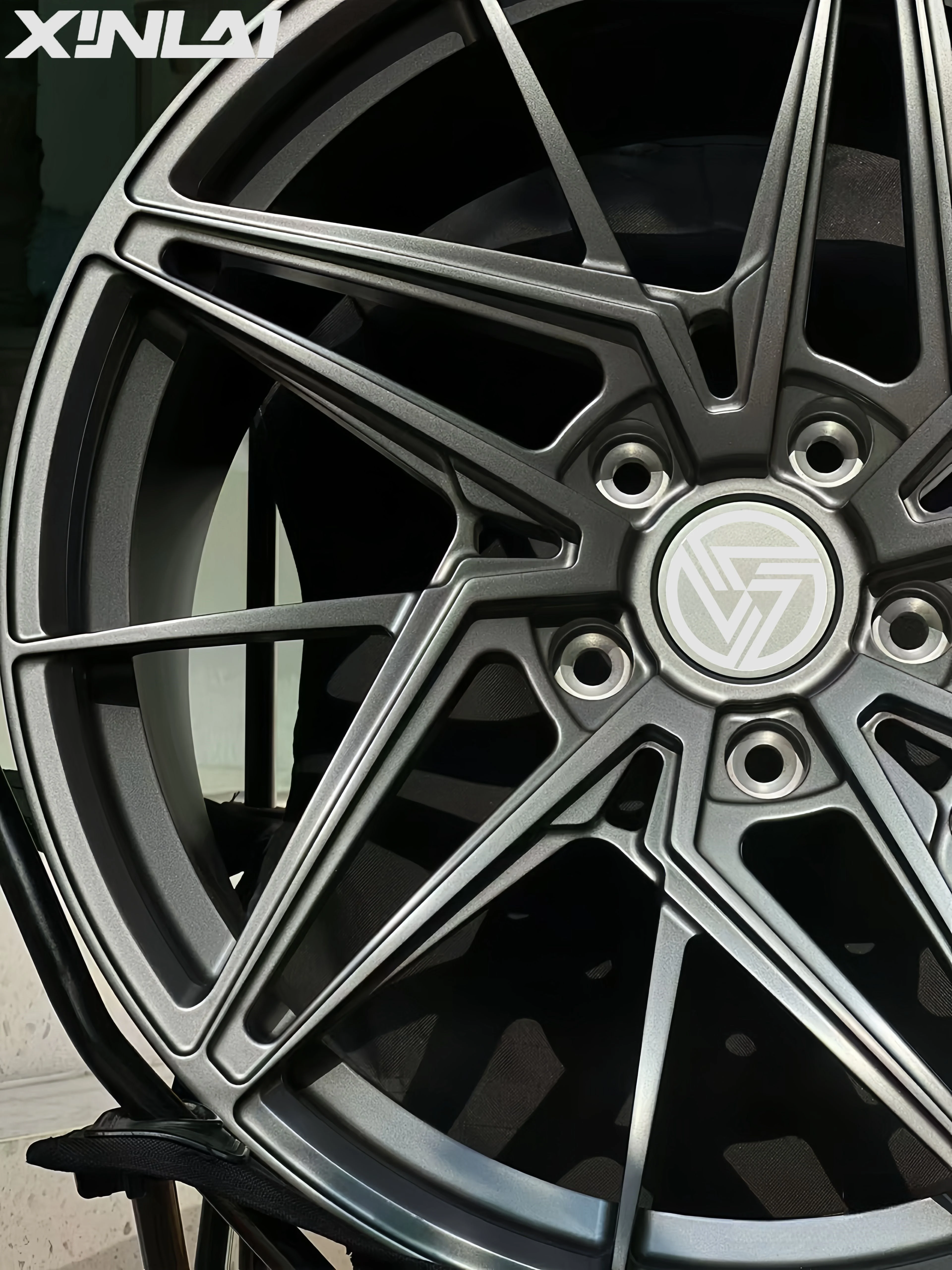 XINLAI Custom Concave Satin Black 5X120 5X114.3 5X112 17 18 19 20 21 22 Inch Forged Wheels for bmw audi Mercedes - Image 6