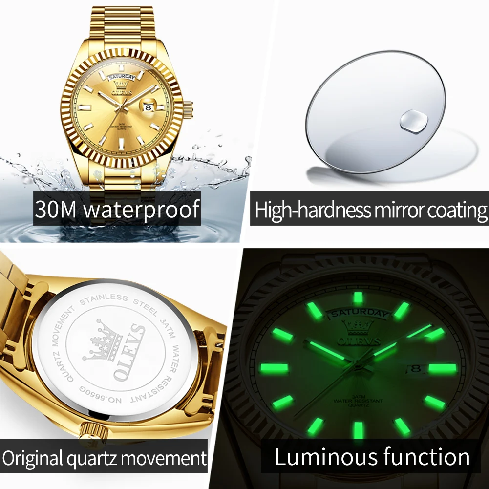 OLEVS 5650 Luxury Men's Quartz Watch