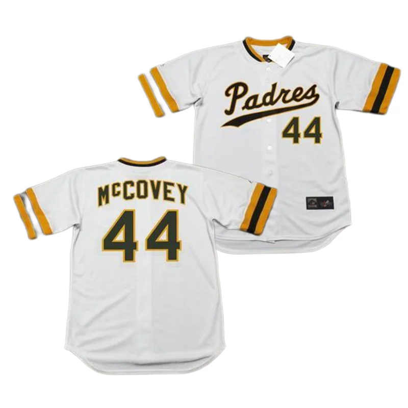 Wholesale Men's San Diego 34 ROLLIE FINGERS 35 RANDY JONES 44 JAKE PEAVY 51  TREVOR HOFFMAN 54 RICH GOSSAGE Baseball Jersey Stitched S-5XL From  m.