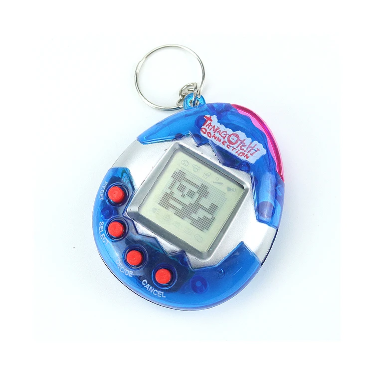 Transparent Color Tamagotchi Game  Handheld Game Electronic Pet
