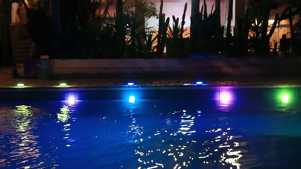 Swimming Pool Lights Rechargeable Submersible Led Lights With Remote ...