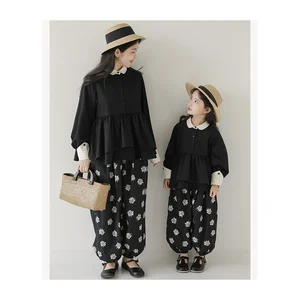 Big Children's Pants Spring and Autumn Retro Large Size Loose Bloomers 2023 Autumn Girls Versatile Pants