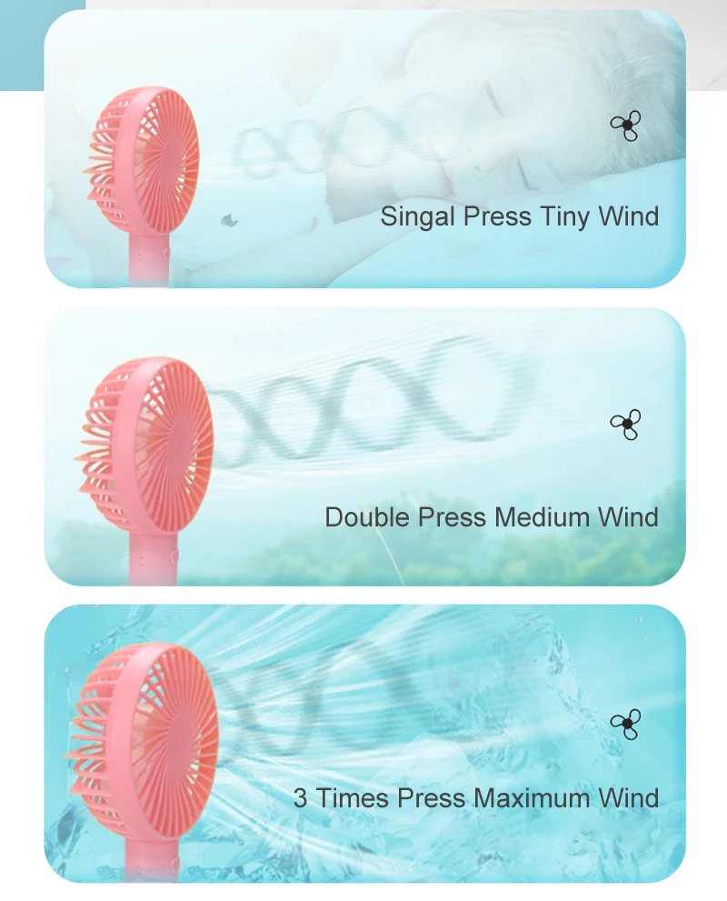 Wholesale Bulk Custom Electric Battery Powered Mini Fans