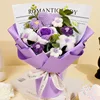 Bouquet di cotone con rose viola amore - viola