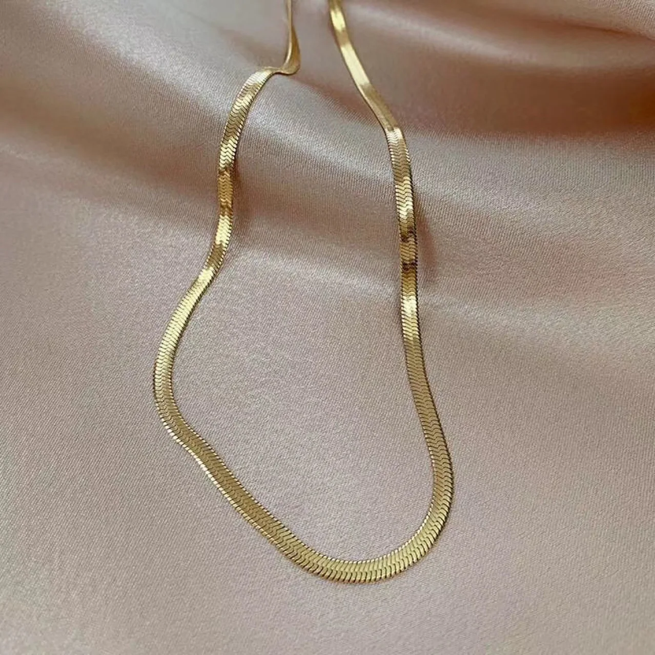 New Fashion Herringbone Chain Necklace 