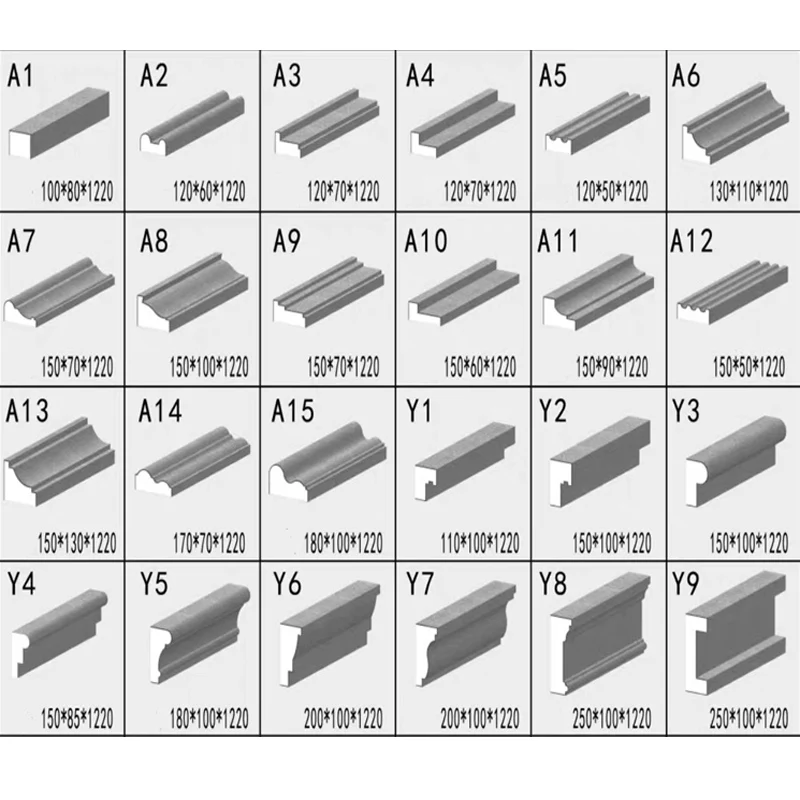 Cheap Building Exterior Decoration Moulding EPS Window Trim Exterior Cornice EPS Foam Cement Moulding