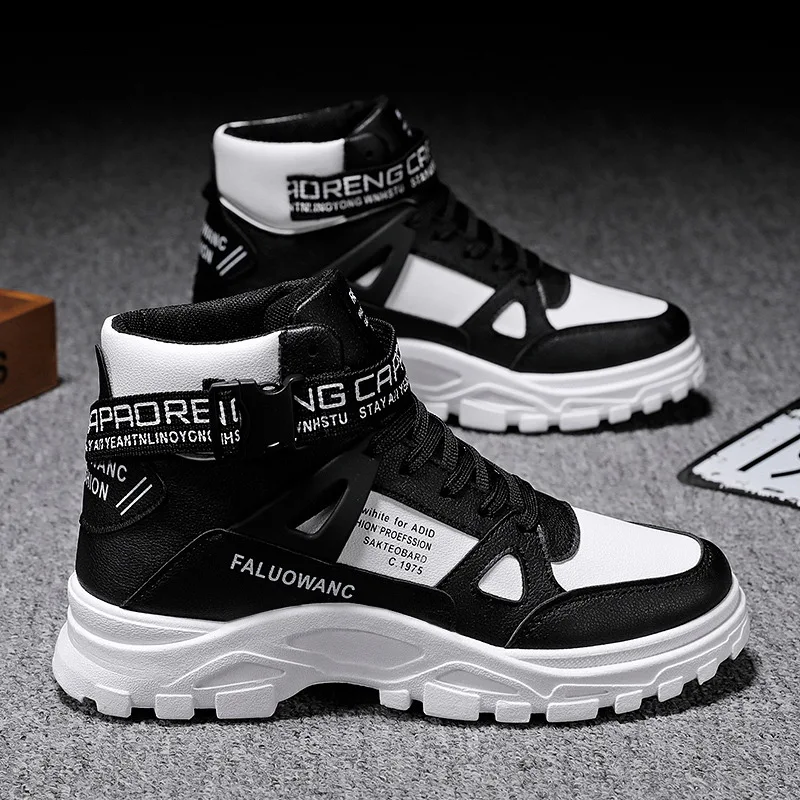 New Flying Woven Men's Shoes Daddy Shoes Blade Bottom Fashion Korean  Version Breathable Sneakers