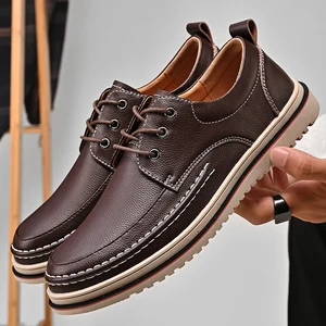 New Design Oxford Shoes Uppers Pu Leather Shoes Authentic Men's Leather Dress Shoes for Men