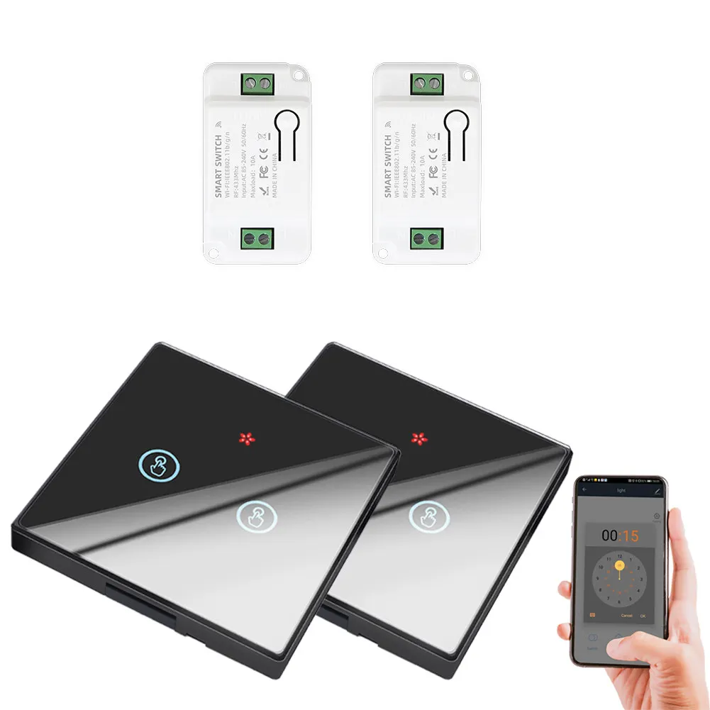 Electric Tuya APP Mobile Remote Control WiFi Smart Timer Switch Wireless  Countdown Time Switch Home Staircase Light 220V 110V AC