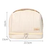 Toast cake cosmetic bag cream white
