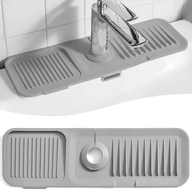 Water Absorption Kitchen Sink Mat Bathroom Faucet Splash Catcher