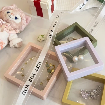 Pe Film Gift Packaging Box Anti-Oxidation Jewelry Storage Box Necklace Earring Display Box Dust-Proof