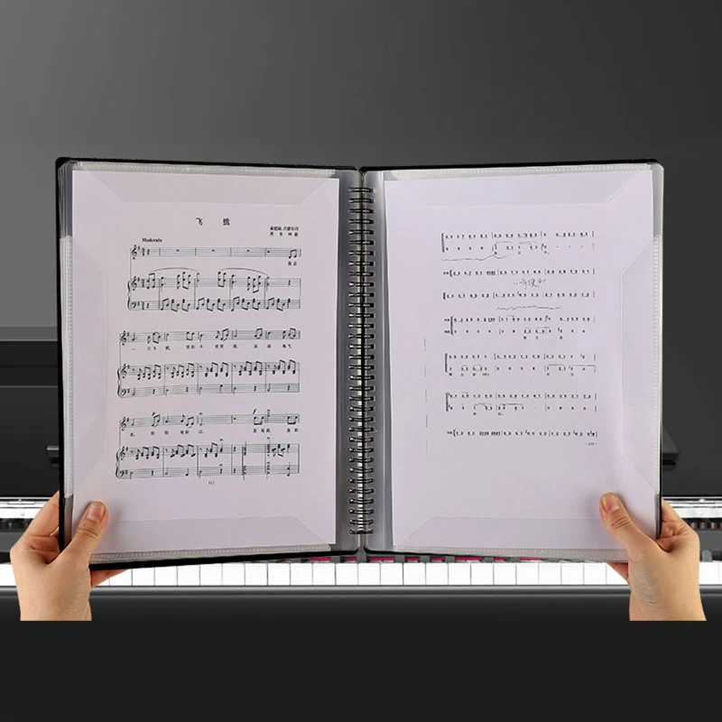 Writable A4 Music Binder Sheet Music Folder Spiralbound File Document