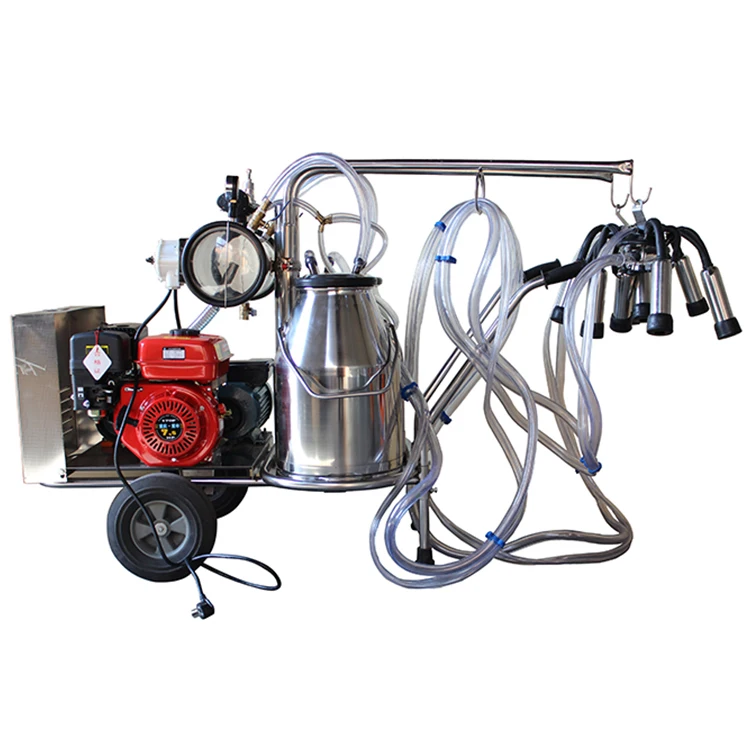Solar Energy Fully Automatic Goat Single Trolley Bucket Milking Machine Price