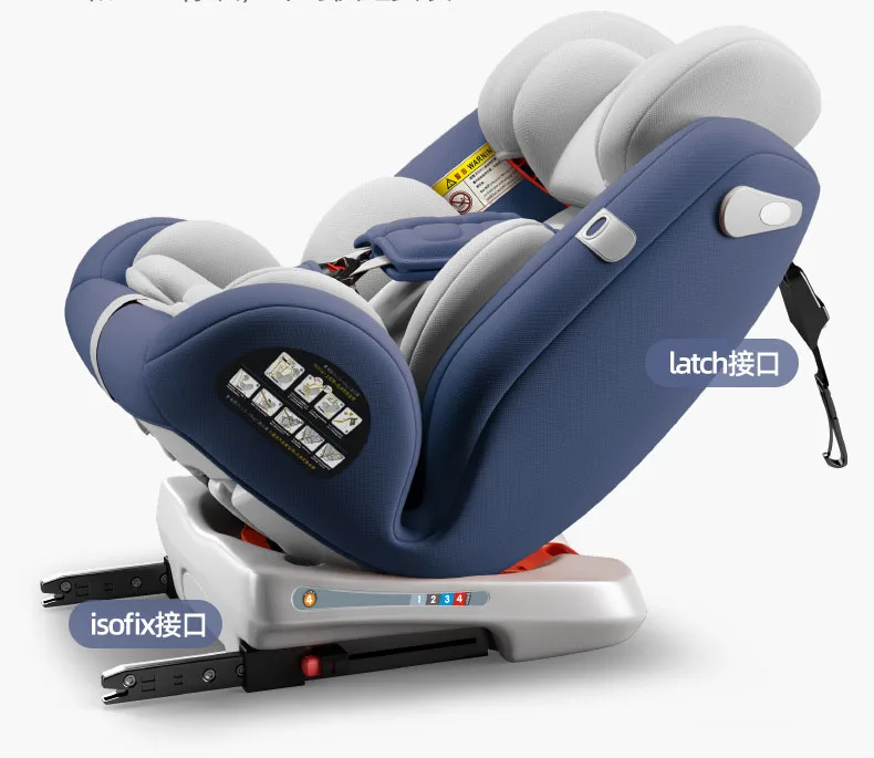 360 Degree Rotated Car Seat For Birth 12 Years(036kg) With Isofix And