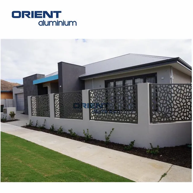 WPC Aluminium Laser Cutting Cotton Patterns to Make Privacy Fence