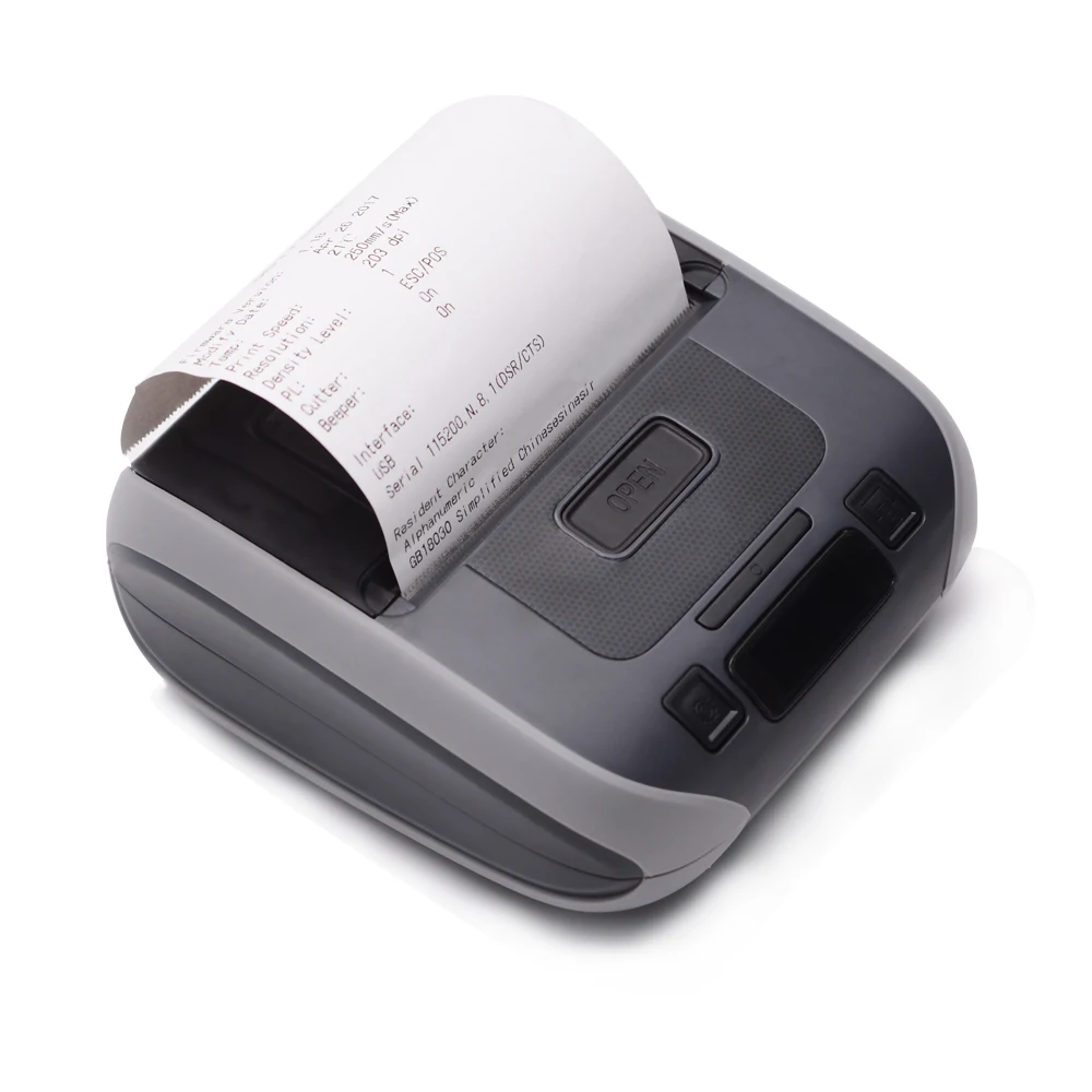 mini PDA portátil impresora térmica del bluetooth de 58 milímetros