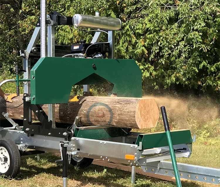 31'' Gasoline Engine Portable Band Sawmill With 4m Trailer Buy Mobile