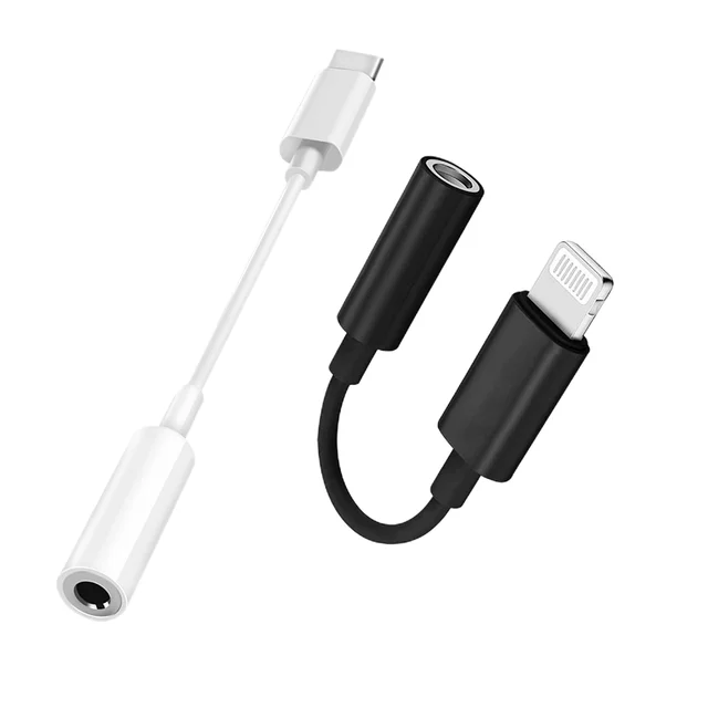 For IOS to 3.5mm Earphone Audio Converter Cable Type-c to 3.5mm Headphone Jack Adapter for iPhone Android