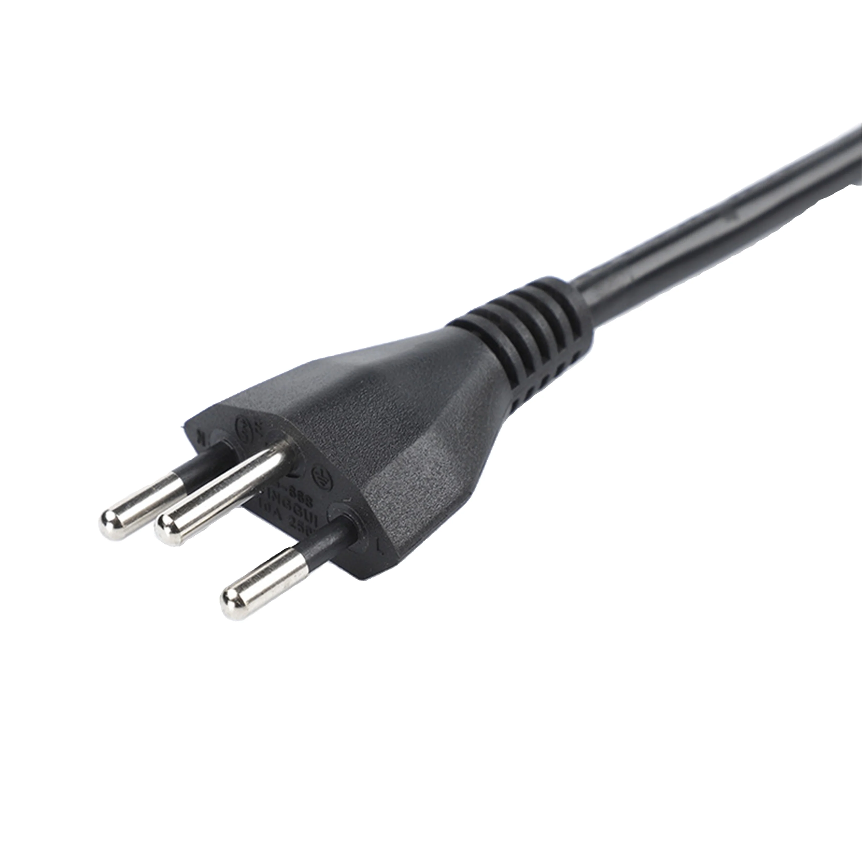 16Amp Turkey Type VDE 4.8MM  3 Pin Plug Insert Hollow and Solid