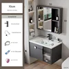 Set Lavabo in Ceramica 70x48 + Mobiletto con Specchio