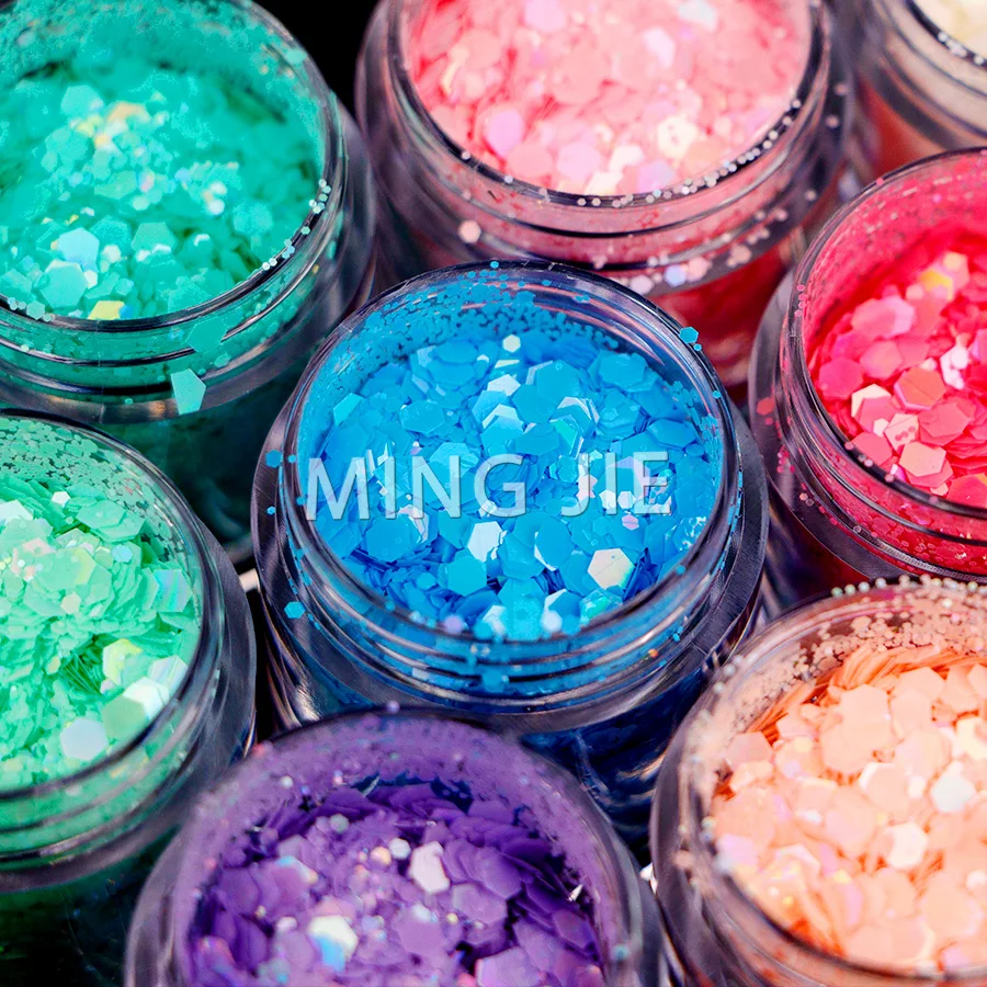 Bulk Polyester Solvent Resistant Chunky Glitters Craft Face