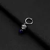 E033-Ink Blue2 (there are ear holes earring)