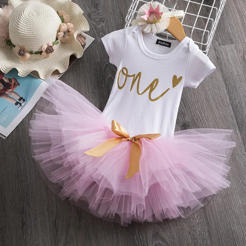 1 year fashion girl baby birthday dress