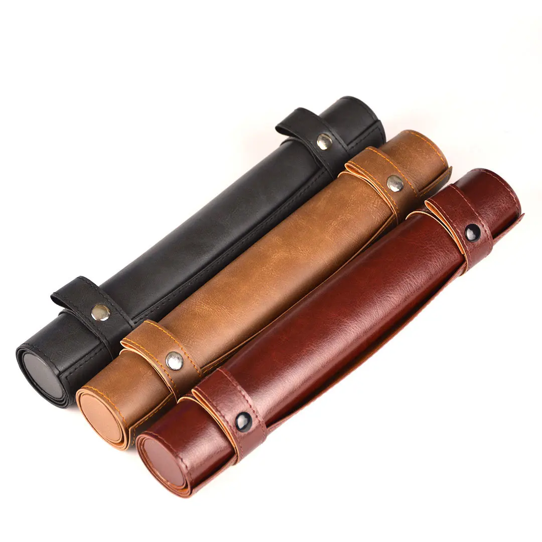 Custom Rolling Dice Board Game Mat Pu Leather Dice Holder Scroll Dice Tray for DND Games