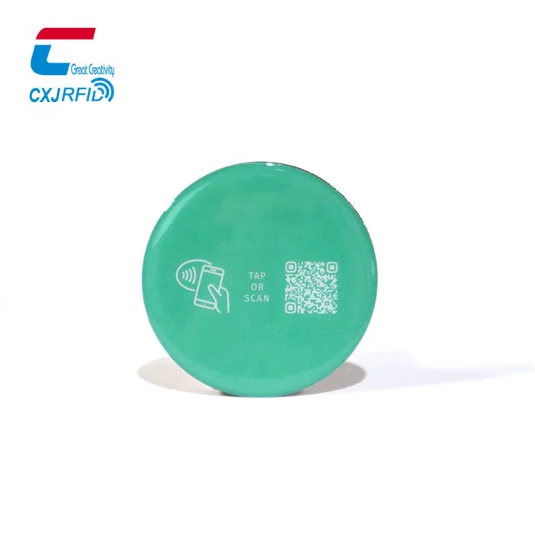 NFC Restaurant Table Menu Tag Customized Epozy Waterproof Menu Tag Touchless Display Menu Cards