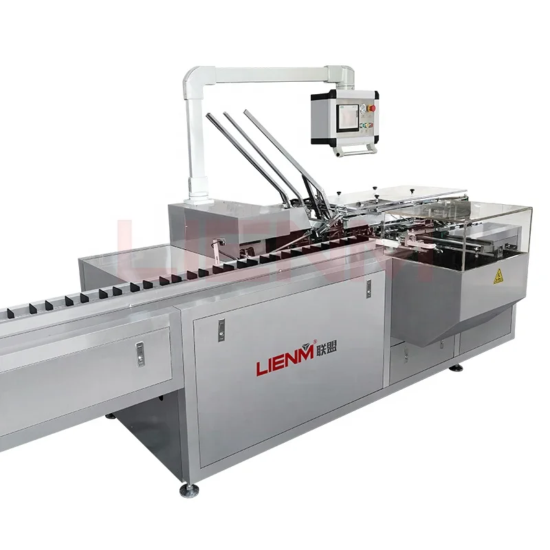 Carton Box Leaflet Packing Foil Machine Full Automatic Insert Perfume Bottle Into Box Sealing Packaging Machine