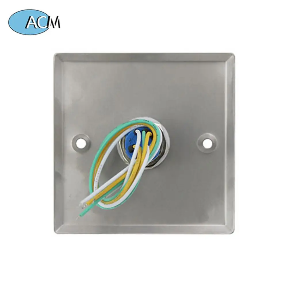 Access Control Durable Electrical Key Lock Button 304 Stainless Steel Exit Push Switch