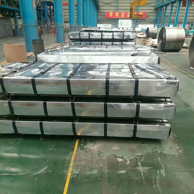Used Zinc Coated Colored Metal Corrugated Galvanized Roofing Sheet Galvanized Steel Plate