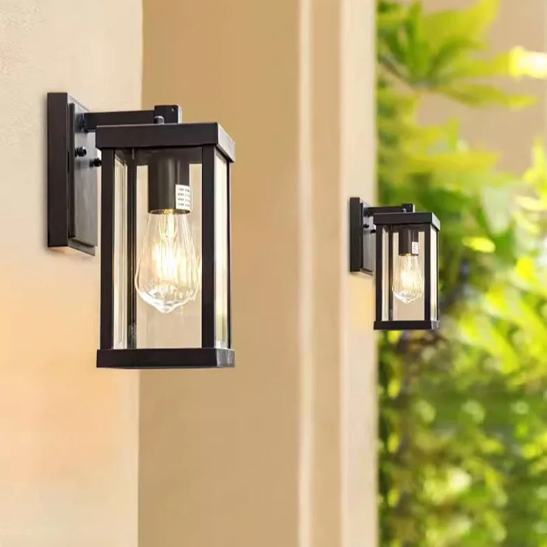 Korridor Terrass Dörrkolumn Utomhusvägg Utebelysning Hängande Glaslampa Utevägglampor