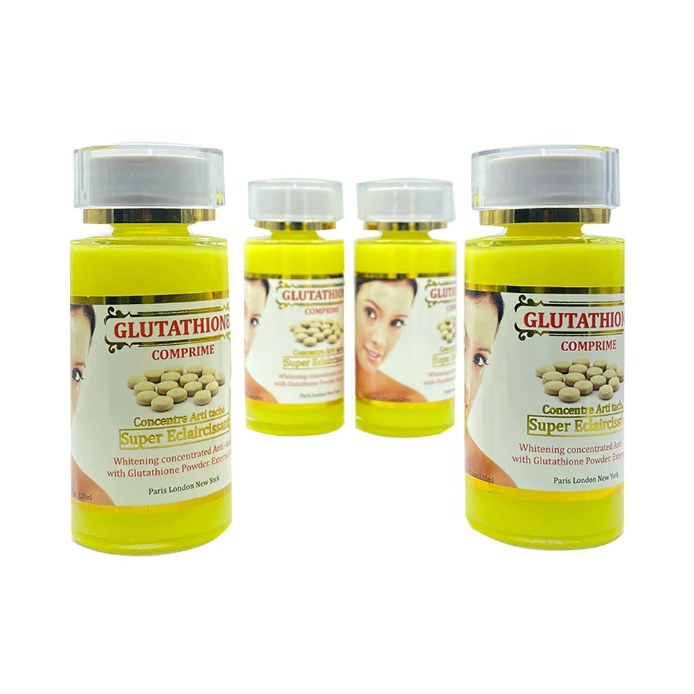 Glutathion Natural Face Serum Super Eclaircissant Concentre Whitening Anti  Taches with Glutathion Powder 120ml Private Label