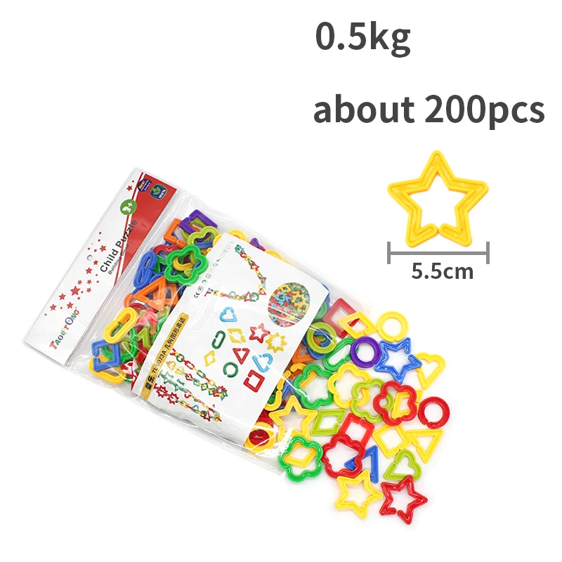 Hot Sell Cheap Educational Plastic Chain Link Toy,Lacing Chain Toys