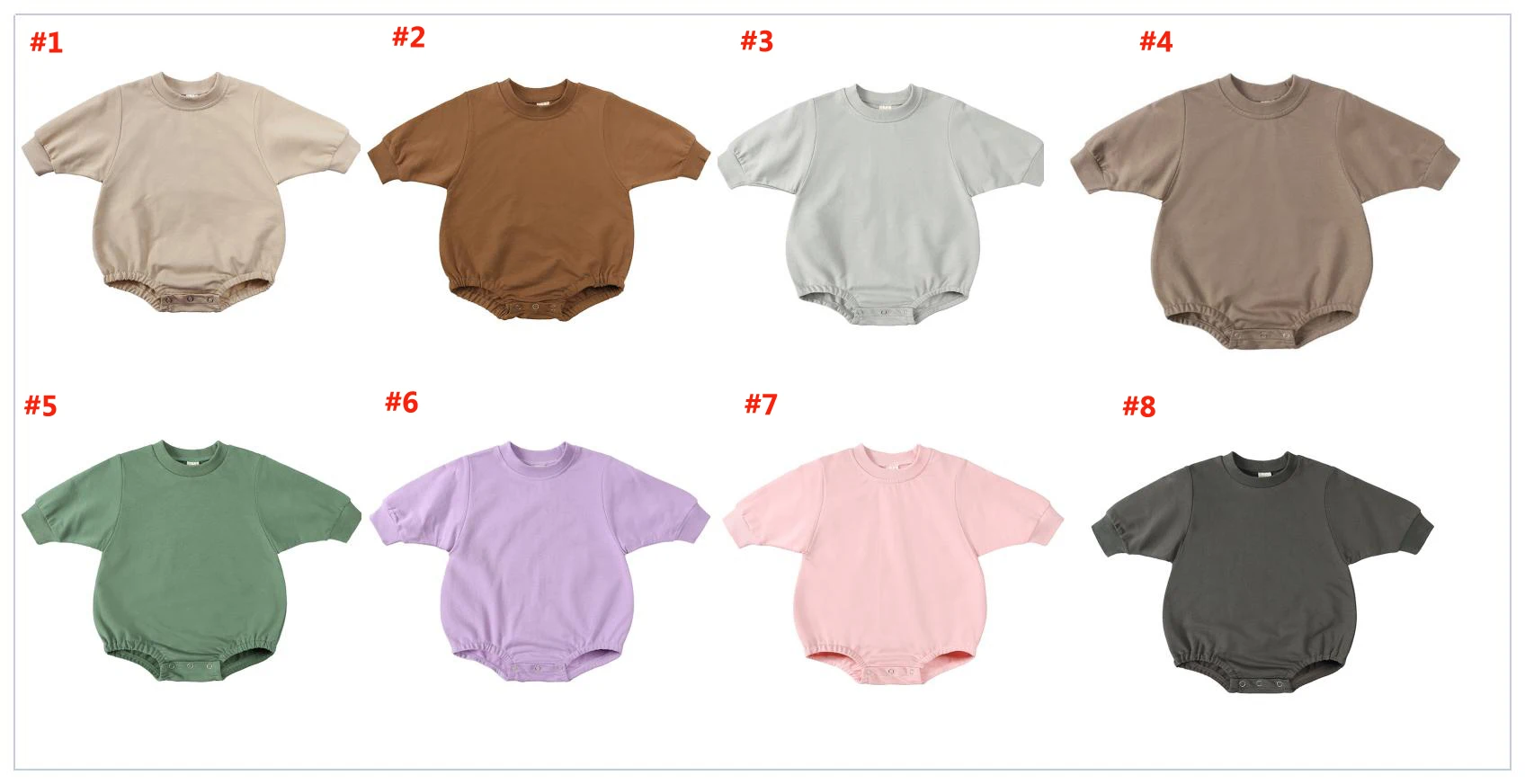 Custom Logo Infant Baby Clothing Sublimation Long Sleeve Infant Cotton