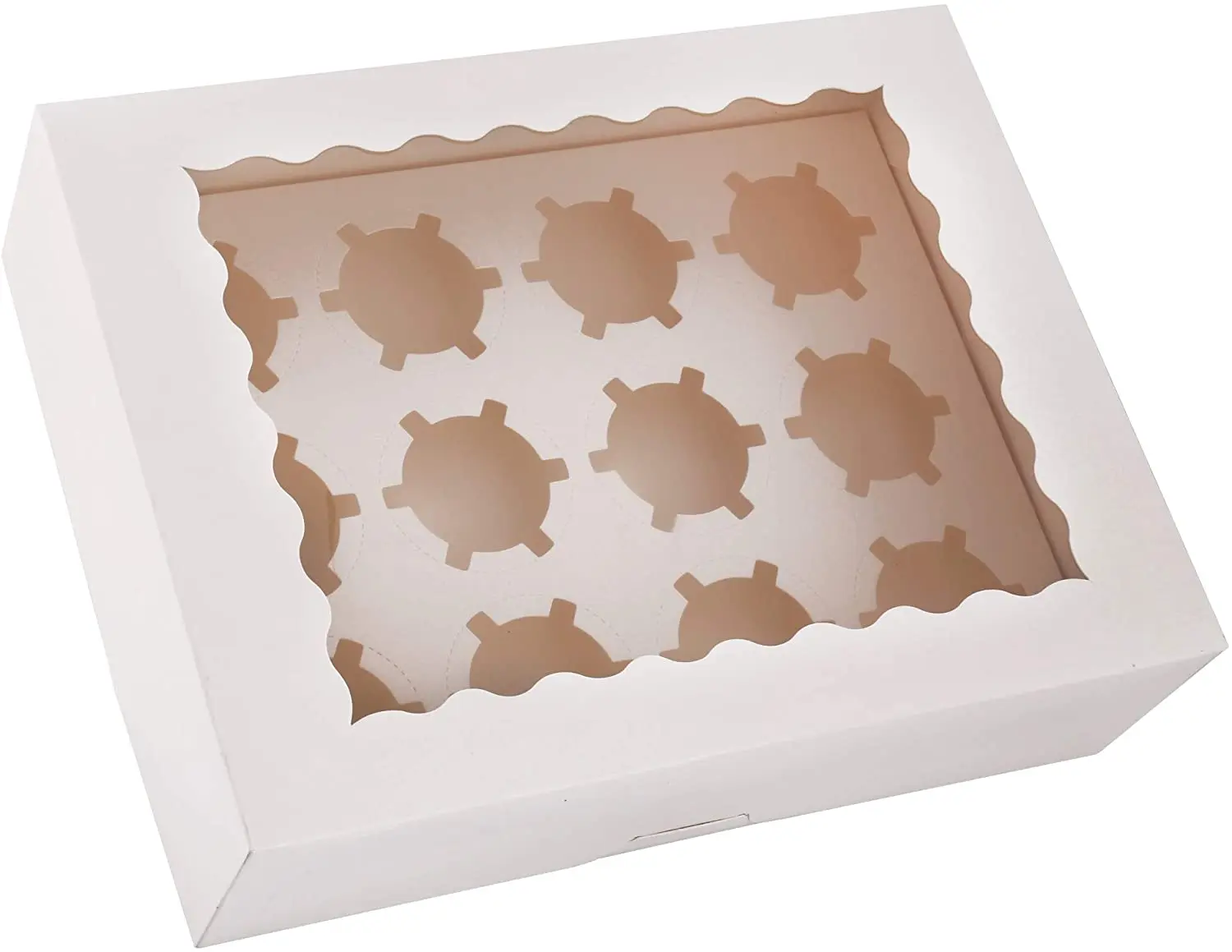 Factory Wholesale Base And Lid Mini Cake Box With Transparent Window