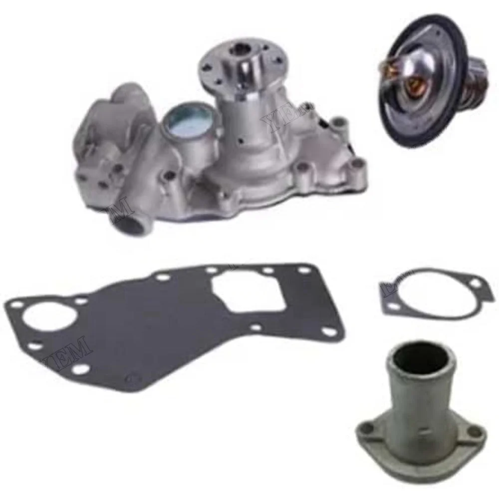 Water Pump 8981262300 With Gasket & Thermostat 8973617700 & Pipe VI8971690151 for Isuzu Engine 4LE1 4LE2 Kobelco 80CS
